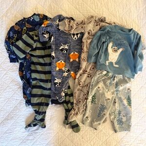 12mo set of 5 pajamas